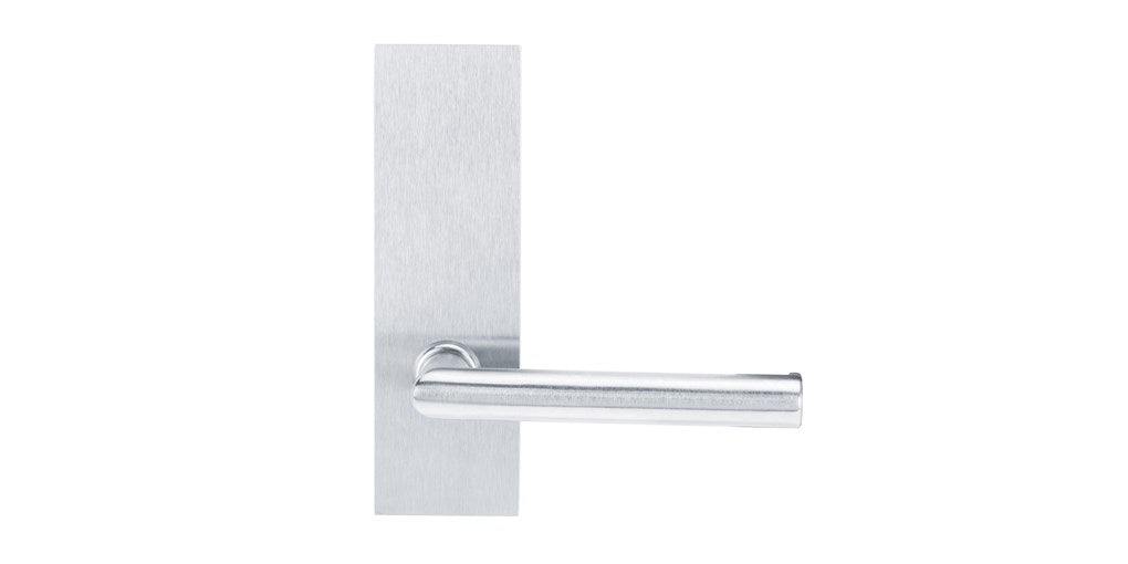 LOCKWOOD 22401NA/96SS ARTEFACT EXT PLATE, CYL HOLE, LEVER