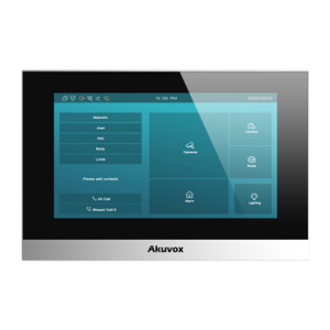 AKUVOX 7 INCH Indoor Monitor White Linux POE