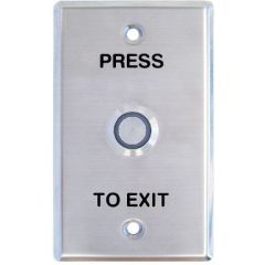 S/S PUSH BUTTON ILLUMINATEDON S/S PLATE 70X115MM PTE