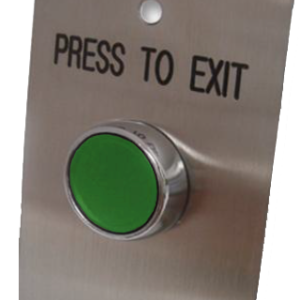 METAL MOM. GREEN SWITCH ON S/S PLATE PTE