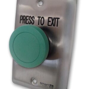 ARLSWP-8G – ACCESS CURVED S/STEEL PRESS TO EXIT GREEN
