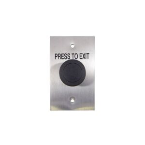 FLAT S/STEEL PRESS TO EXIT BLACK