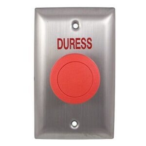 S/S CURVED PLATE WITH DURESS IN RED