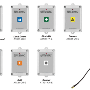 AARC TX 2CH WALL MOUNT,EVAC&HIDDEN CANCEL BUTT SMA.ANT.PORT