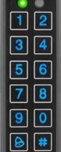 AYC-E65BB – ROSSLARE ULTRA-SLIM BACKLIT PIEZO PIN/PROX- BLACK