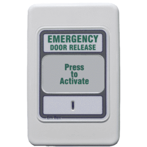 EM REX – TROJAN WALL PLATE EM REX EMERGENCY DOOR RELEASE BUTTON