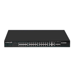 EDIMAX 24RT 10/100M POE+ WEBSMART SWITCH + 4 GIGA SFP (28