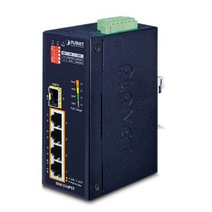 4 PORT 10/100BASE TX HIGH TEMP POE WITH 1SFP