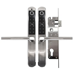 ML A210 Double Sided Digital Lock Silver Mortice 30mm Backset