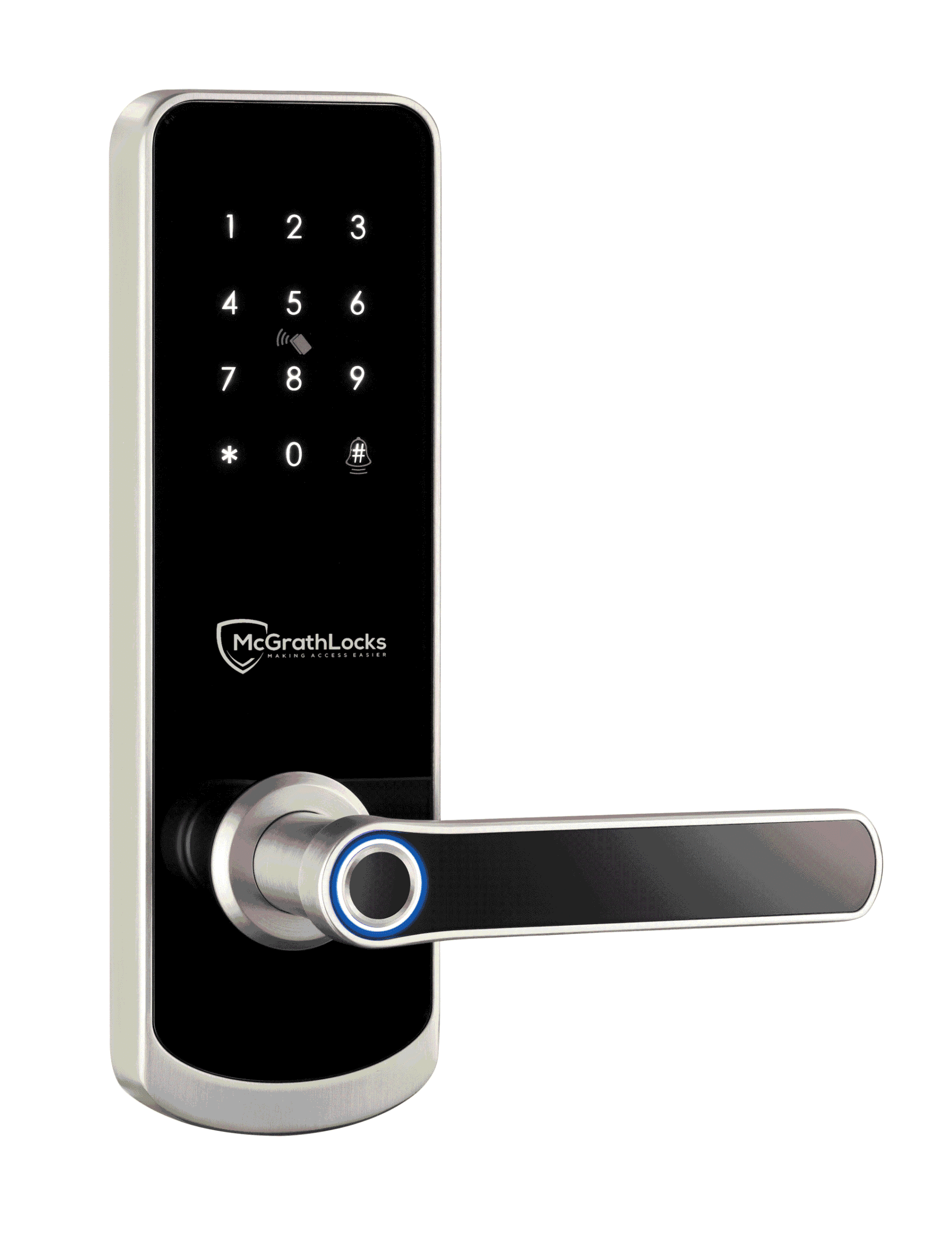 ML NX1 Digital Lock Tubular Latch Silver 60mm-RO