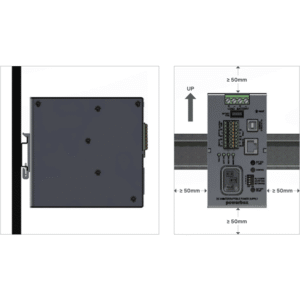 POWERBOXSMART DC UPS 13.8V @ 10A, DIN-RAIL MOUNTING W. AC CO