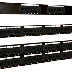 CAT5E PATCH PANEL, 24 PORT