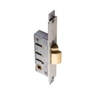 ROSS NARROW STYLE MORTICE LOCK 28MM BSET, 8MM HUB