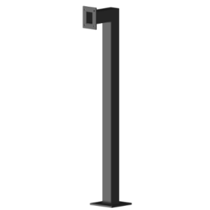 SEQ1B – SECURITY DESIGN CO 75x75x1170mm High Reader/Intercom Bollard Post (Black)-PO