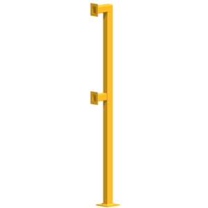 SEQ2Y – SECURITY DESIGN CO 75X75X1170&2120MM High Reader/Intercom Bollard Post(YLW)-PO