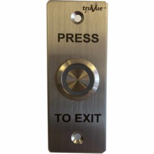 TV83522L – TRUVUE NO/NC/COM,EXIT BUTTON,90X35MM,GREEN LED