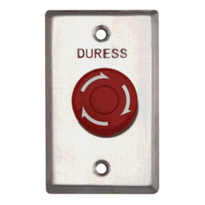 DURESS MUSHROOM BUTTON TWIST-TO-RESET – RED