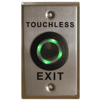 TOUCHLESS EXIT BUTTON IP66 NO/NC – STAINLESS STEEL PLATE