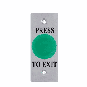 MUSHROOM EXIT BUTTON, ILLUMINATED GREEN, ARCHITRAVE