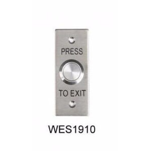 FLUSH EXIT BUTTON, ARCHITRAVE, IP65, FLY LEADS