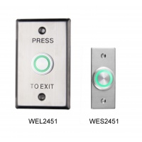 TWO COLOUR LED PIEZO EXIT BUTTON