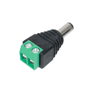 MALE DC PLUG 2.1MM SCREW